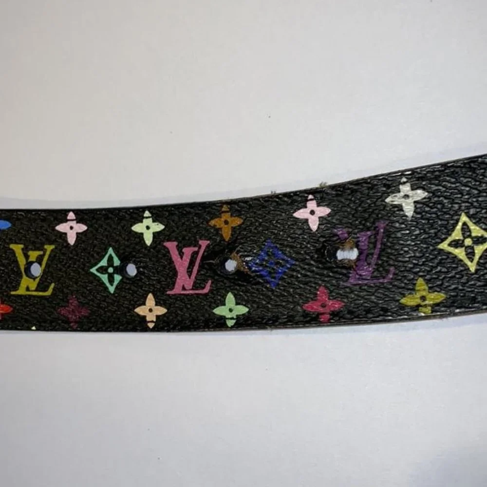 Louis Vuitton 75/30 Black Multicolor Monogram Cein